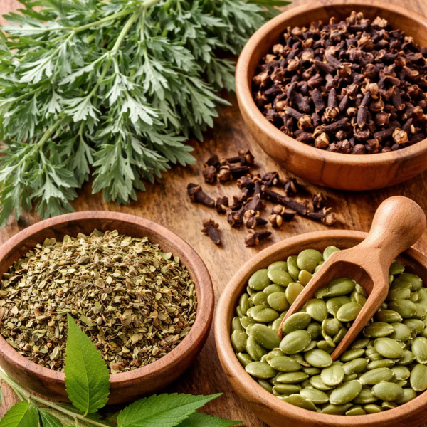 2. Wormwood, Clove, Neem & Pumpkin Seed — The Active Powerhouse